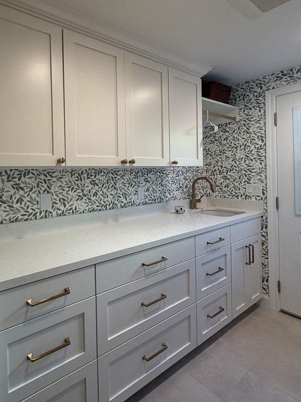 Laundry room storage cabinetry